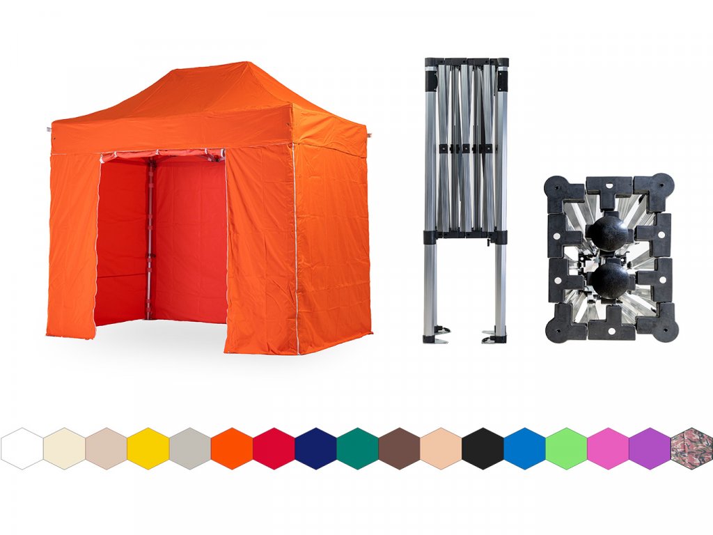 Nůžkový stan o rozměru 2 × 3 m